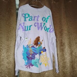 Disney Little Mermaid Part Of Your World Spirit Jersey  Size Medium